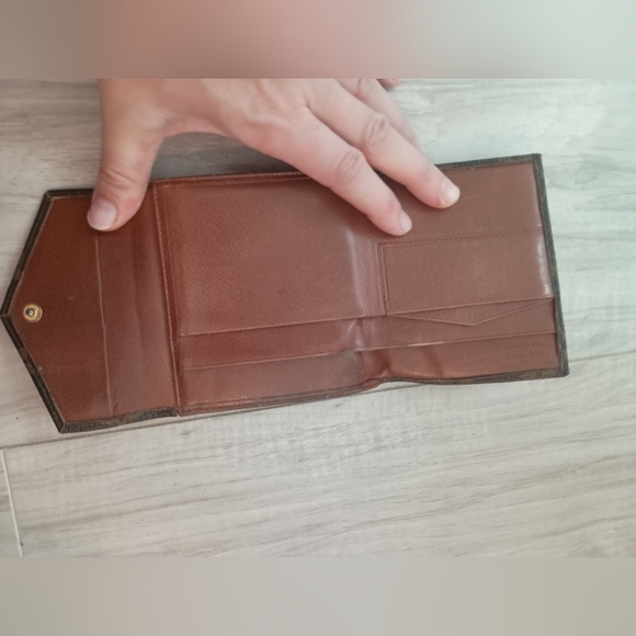 Louis Vuitton W Hook Wallet Monogram Beige Monogram Canvas Authentic - Picture 8 of 14